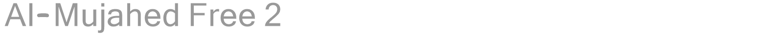 Al-Mujahed Free font preview